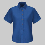 Women's Extended Sizes Poplin Dress Shirt