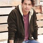 Men's Sherpa-Lined Full-Zip Hooded Sweatshirt