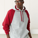 Unisex Nublend® Colorblocked Raglan Hooded Sweatshirt
