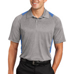 Heather Colorblock Contender  Polo