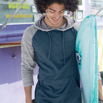 Unisex Yarn-Dyed Hooded Raglan T-Shirt