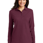 Ladies Silk Touch Long Sleeve Polo
