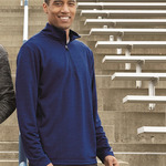 Men's Striated Quarter-Zip Pullover
