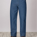 Men's Extended Sizes Flame Resistant Classic Fit Pre-Washed Denim Jean