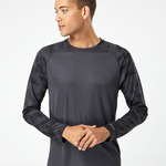 Unisex Cayman Performance Camo Colorblocked Long Sleeve T-Shirt