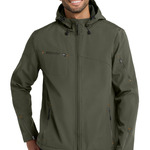 Textured Hooded Soft Shell Jacket