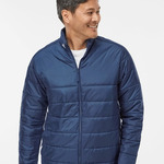 Men's 3 Stripe Puffer Full-Zip Jacket