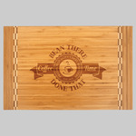 Bamboo Cutting Board with Butcher Block Inlay (18 1/4" x 12" )