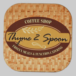 4" Square Hardboard Coaster 6 Piece Set