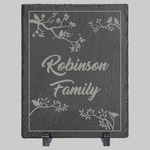 10" x 8" Rectangle Slate Decor with Plastic Feet